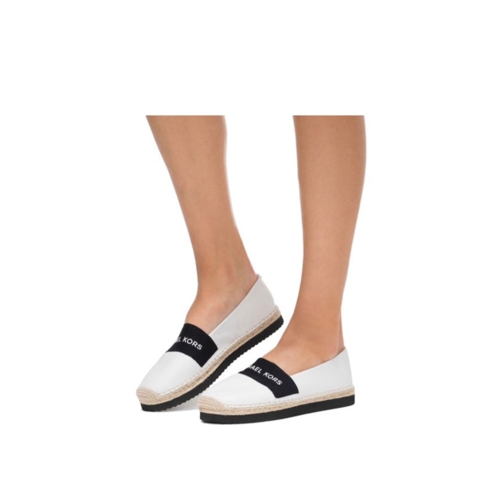 Michael Kors White and Black Espadrilles